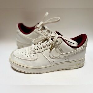 Nike | Air Force 1 Low '07 SE "Just Do It" 2022 Sneaker - Women's 8.5, White/Red